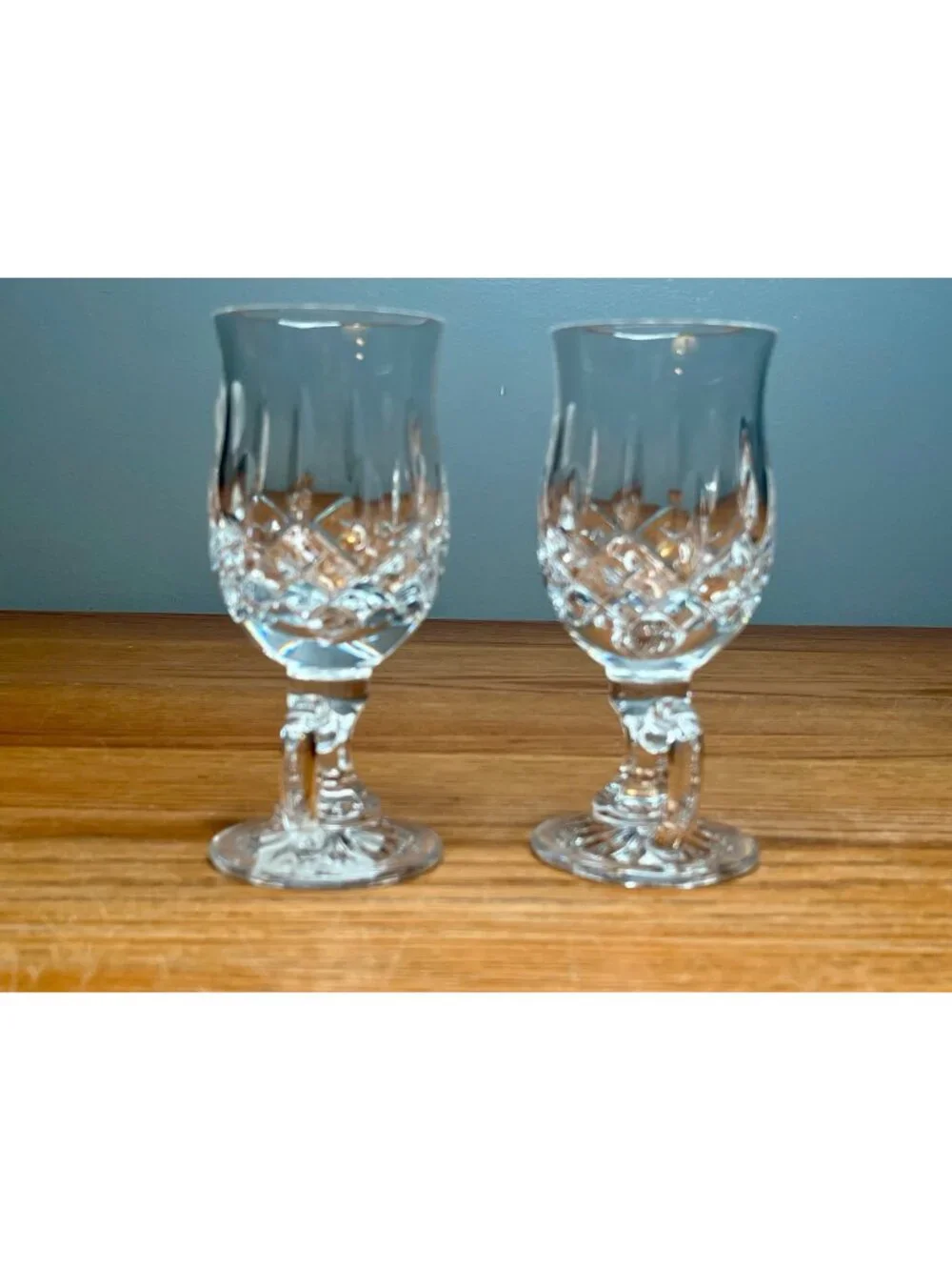 Set of 2 New With Tags Waterford Crystal Lismore Irish Coffee Footed Mug Glasses